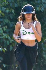 VANESSA HUDGENS Hiking at Runyon Canyon in Los Angeles