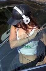 VANESSA HUDGENS Hiking at Runyon Canyon in Los Angeles