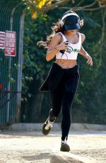 VANESSA HUDGENS Hiking at Runyon Canyon in Los Angeles