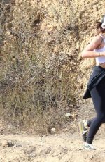 VANESSA HUDGENS Hiking at Runyon Canyon in Los Angeles