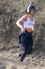 VANESSA HUDGENS Hiking at Runyon Canyon in Los Angeles