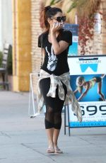 VANESSA HUDGENS Leaves a Gym in Studio City