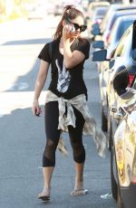 VANESSA HUDGENS Leaves a Gym in Studio City