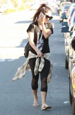 VANESSA HUDGENS Leaves a Gym in Studio City