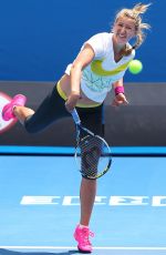 VICTORIA AZARENKA at Practice Session in Melbourne