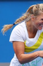 VICTORIA AZARENKA at Practice Session in Melbourne