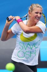 VICTORIA AZARENKA at Practice Session in Melbourne