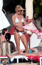VICTORIA SILVSTEDT in Bikini at a Beach in St. Barts