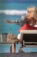 VICTORIA SILVSTEDT in Black Bikini in St. Barts