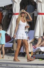 VICTORIA SILVSTEDT in White Bikini at a Pool in St. Barts