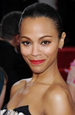 ZOE SALDANA at 71st Annual Golden Globe Awards