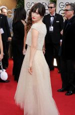 ZOOEY DESCHANEL at 71st Annual Golden Globe Awards 1