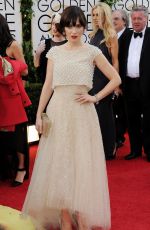 ZOOEY DESCHANEL at 71st Annual Golden Globe Awards 1