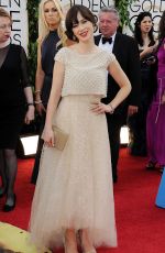 ZOOEY DESCHANEL at 71st Annual Golden Globe Awards 1