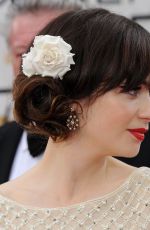 ZOOEY DESCHANEL at 71st Annual Golden Globe Awards 1