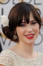 ZOOEY DESCHANEL at 71st Annual Golden Globe Awards 1