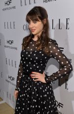 ZOOEY DESCHANEL at Elle’s Women in television Celebration in Hollywood 