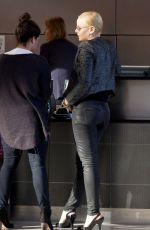 ABBIE CORNISH at LAX Airport in Los Angeles