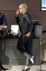 ABBIE CORNISH at LAX Airport in Los Angeles