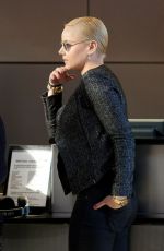 ABBIE CORNISH at LAX Airport in Los Angeles