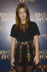 ADELE EXARCHOPOULOS at La Belle and La Bete Premiere at Gaumont Opera in Paris