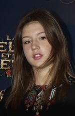 ADELE EXARCHOPOULOS at La Belle and La Bete Premiere at Gaumont Opera in Paris