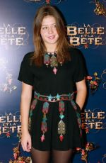 ADELE EXARCHOPOULOS at La Belle and La Bete Premiere at Gaumont Opera in Paris