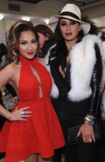 ADRIENNE BAILON at Michael Costello Fashion Show in New York