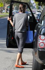 ALESSANDRA AMBROSIO at Heading to Caffe Luxxe for a Morning Coffee