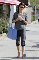 ALESSANDRA AMBROSIO at Heading to Caffe Luxxe for a Morning Coffee