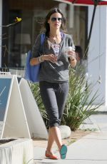 ALESSANDRA AMBROSIO at Heading to Caffe Luxxe for a Morning Coffee