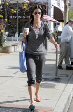 ALESSANDRA AMBROSIO at Heading to Caffe Luxxe for a Morning Coffee