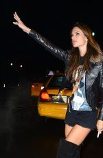 ALESSANDRA AMBROSIO Leaves 1 Oak Nightclub in West Hollywood