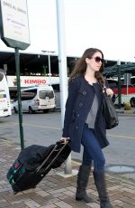 ALISON BRIE at the Bus Station in Milan
