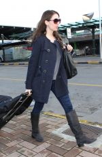 ALISON BRIE at the Bus Station in Milan