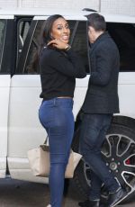 ALXANDRA BURKE in Tight Jeans Leaves ITV Studio in London