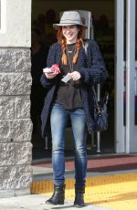 ALYSON HANNIGAN at CVS in Santa Monica