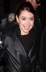 ALYSON HANNIGAN at The Late Show with David Letterman in New York