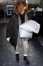 ALYSSA MILANO and Her Pillows at LAX Airport