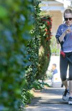 AMANDA SEYFRIED on the Morning Walk with Her Dog