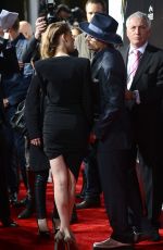 AMBER HARD and Johnny Depp at 3 Days to Kill Premiere in Los Angeles