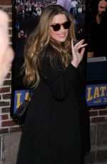 AMBER HEARD at the Late Show with David Letterman in new York