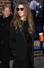 AMBER HEARD at the Late Show with David Letterman in new York