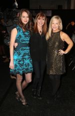 AMY ACKER at Nicole Miller Fashion Show in New York