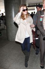 AMY ADAMS at LAX Airport in Los Angeles