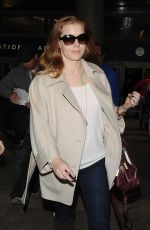 AMY ADAMS at LAX Airport in Los Angeles