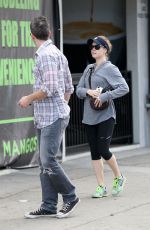 AMY ADAMS in Leggings Out and About in West Hollywood
