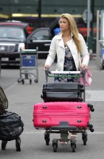 AMY WILLERTON at Heathrow Airport in London