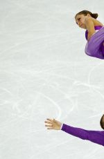 ANDREA DAVIDOVICH and Evgeni Krasnopolski at 2014 Winter Olympics in Sochi