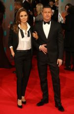 ANGELINA JOLIE and Brad Pitt at 2014 Bafta Awards in London